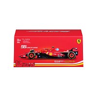 Bburago - RACE Formule F1 v dekorativním boxu, Ferrari SF-24 (2024), # 55 Carlos Sainz, 1:43
