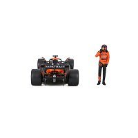 Bburago - RACE Formule F1 s figurkou jezdce, McLaren F1 Team MCL38(2024), #81 Oscar Piastr, 1:24