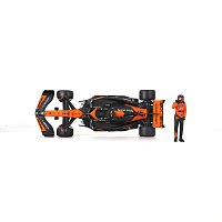 Bburago - RACE Formule F1 s figurkou jezdce, McLaren F1 Team MCL38(2024), #81 Oscar Piastr, 1:24
