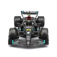 Bburago - RACE Formule F1 s figurkou jezdce, Mercedes-AMG W14 E Performance (2023) #44 Hamilton,1:24
