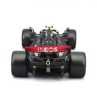 Bburago - RACE Formule F1 s figurkou jezdce, Mercedes-AMG W14 E Performance (2023) #44 Hamilton,1:24