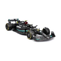 Bburago - RACE Formule F1 s figurkou jezdce, Mercedes-AMG W14 E Performance (2023) #44 Hamilton,1:24