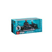 Bburago - RACE Formule F1 s figurkou jezdce, Mercedes-AMG W14 E Performance (2023) #44 Hamilton,1:24