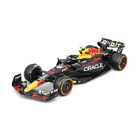 Bburago - RACE Formule F1 s figurkou jezdce, Oracle Red Bull Racing RB19 (2023), 11# Peréz, 1:24