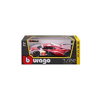 Bburago - RACE, Porsche 963 (2024), bílá-červená, 1:24