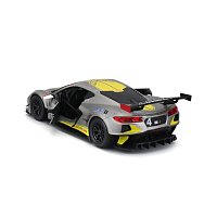 Bburago - RACE, 2020 Chevrolet Corvette C8.R, šedá metalíza, 1:24