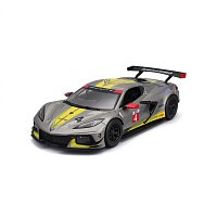 Bburago - RACE, 2020 Chevrolet Corvette C8.R, šedá metalíza, 1:24