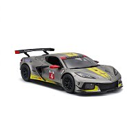 Bburago - RACE, 2020 Chevrolet Corvette C8.R, šedá metalíza, 1:24