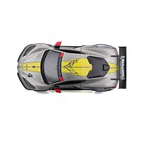 Bburago - RACE, 2020 Chevrolet Corvette C8.R, šedá metalíza, 1:24