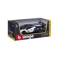 Bburago - RACE, Lamborghini Essenza SCV12, bílá perleť-černá, 1:24