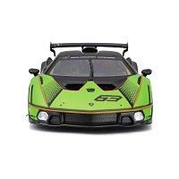 Bburago - RACE, Lamborghini Essenza SCV12, zelená metalíza-černá, 1:24