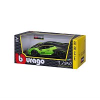 Bburago - RACE, Lamborghini Essenza SCV12, zelená metalíza-černá, 1:24