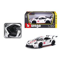 Bburago - RACE, Porsche 911 RSR, bílá, 1:24