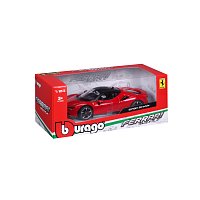 Bburago - RACE+PLAY, Ferrari SF90 Stradale, červená, 1:24