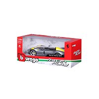 Bburago - RACE+PLAY, Ferrari Monza SP1, stříbrná, 1:24