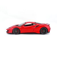 Bburago - RACE+PLAY Ferrari 488 Pista, červená, 1:24