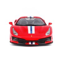Bburago - RACE+PLAY Ferrari 488 Pista, červená, 1:24