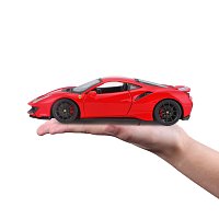 Bburago - RACE+PLAY Ferrari 488 Pista, červená, 1:24
