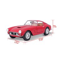 Bburago - RACE+PLAY, Ferrari 250 GT Berlinetta Passo Corto, červená, 1:24