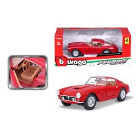 Bburago - RACE+PLAY, Ferrari 250 GT Berlinetta Passo Corto, červená, 1:24