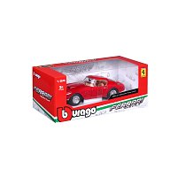 Bburago - RACE+PLAY, Ferrari 250 GT Berlinetta Passo Corto, červená, 1:24