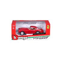 Bburago - RACE+PLAY, Ferrari 250 GT Berlinetta Passo Corto, červená, 1:24