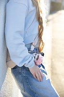 NICI plyš MyMochi Mýval Rakuma 8cm s kouzelnou hůlkou a vílím kostýmem, dárkové balení