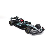 Bburago - RACE F1 v dekorativním boxu, Mercedes-AMG Petronas W15 (2024), #63 George Russell, 1:24
