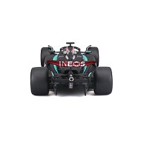 Bburago - RACE F1 v dekorativním boxu, Mercedes-AMG Petronas W15 (2024), #63 George Russell, 1:24