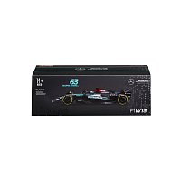 Bburago - RACE F1 v dekorativním boxu, Mercedes-AMG Petronas W15 (2024), #63 George Russell, 1:24