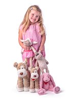 Zajíc Stella růžový velký 38 cm