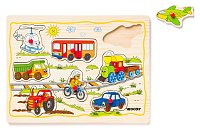 Displ. 12ks - Puzzle na desce ´´Dětské motivy´´