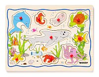 Displ. 12ks - Puzzle na desce ´´Dětské motivy´´