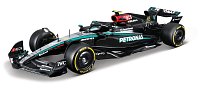 Bburago - RACE F1 s figurkou jezdce, Mercedes-AMG Petronas W15 (2024), #44 Lewis Hamilton, 1:24