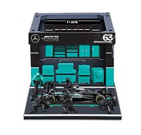 Bburago - Formula Racing F1 Pit Pass set - Mercedes-AMG Petronas W16 (2025) #63 George Russell, 1:43
