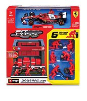 Bburago - Formula Racing F1 Pit Pass set - Ferrari SF-25 (2025), #16 Charles Leclerc, 1:43