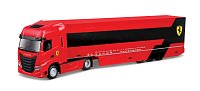 Bburago – RACE Tahač s návěsem Iveco S Way + F1 Ferrari SF-24 (2024), #16 Charles Leclerc, 1:43