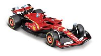 Bburago – RACE Tahač s návěsem Iveco S Way + F1 Ferrari SF-24 (2024), #16 Charles Leclerc, 1:43