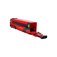 Bburago – RACE Tahač s návěsem Iveco S Way + F1 Ferrari SF-24 (2024), #16 Charles Leclerc, 1:43