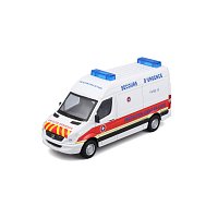 Bburago - EMERGENCY, Vozidlo záchranné služby - Mercedes-Benz Sprinter, Paris, 1:50