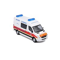 Bburago - EMERGENCY, Vozidlo záchranné služby - Mercedes-Benz Sprinter, Paris, 1:50