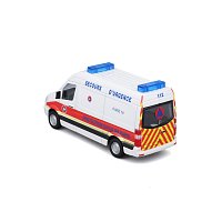 Bburago - EMERGENCY, Vozidlo záchranné služby - Mercedes-Benz Sprinter, Paris, 1:50