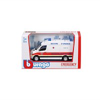 Bburago - EMERGENCY, Vozidlo záchranné služby - Mercedes-Benz Sprinter, Paris, 1:50