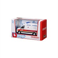 Bburago - EMERGENCY, Vozidlo záchranné služby - Mercedes-Benz Sprinter, Paris, 1:50