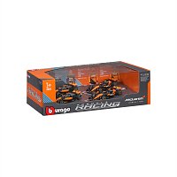 Bburago - FORMULA RACING F1 4 Pack – McLaren Team, #4 L.Norris + #81 O.Piastri, 1:43