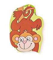 Puzzle na doske ´´Africké veselé zvieratka´´