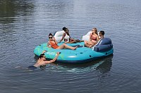 Hydro Force® Nafukovací ostrov se stříškou Sunny Lounge, 81 x 257 x 280 cm
