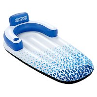 Nafukovací lehátko s opěrkou Indigo Wave™ - 53,5 x 97 x 183 cm