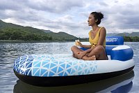 Nafukovací lehátko s opěrkou Indigo Wave™ - 53,5 x 97 x 183 cm