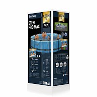 Nadzemní bazén Steel Pro MAX s LED osvětlením, 457 x 107 cm